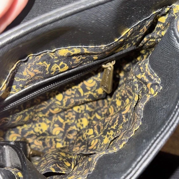 Loungefly Black Crossbody Bag with Gold Accents - Picture 5 of 5